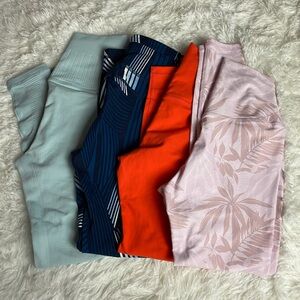 7 Piece Varley, Sweaty Betty, P’Tula, Avocado Small Leggings Bundle